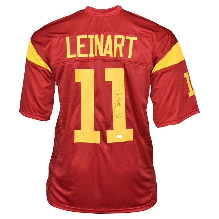 Matt Leinart Signed USC College Red Football Jersey (JSA) - RSA