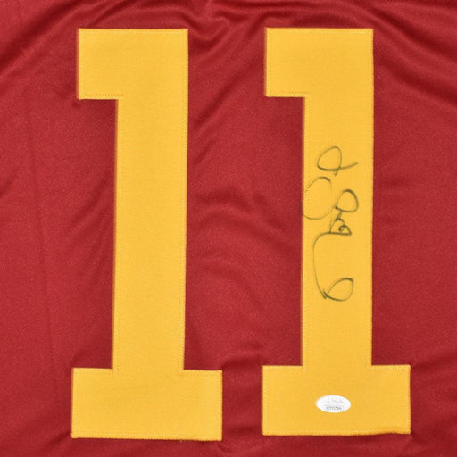 Matt Leinart Signed USC College Red Football Jersey (JSA) - RSA