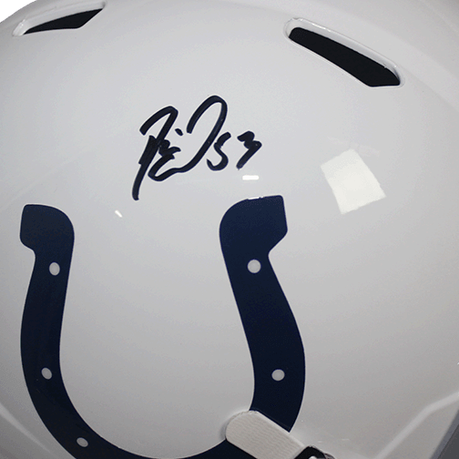 Darius Leonard Autographed Full Size Replica Speed Football Helmet (JSA) - RSA