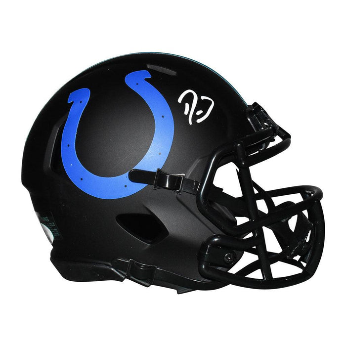 Darius Leonard Signed Indianapolis Colts Eclipse Speed Mini Football Helmet (JSA) - RSA