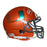 Ray Lewis Signed Miami Hurricanes Mini Schutt Replica Orange Football Helmet (JSA) - RSA