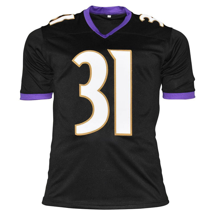 Jamal Lewis Signed Baltimore Pro Black Football Jersey (JSA) - RSA