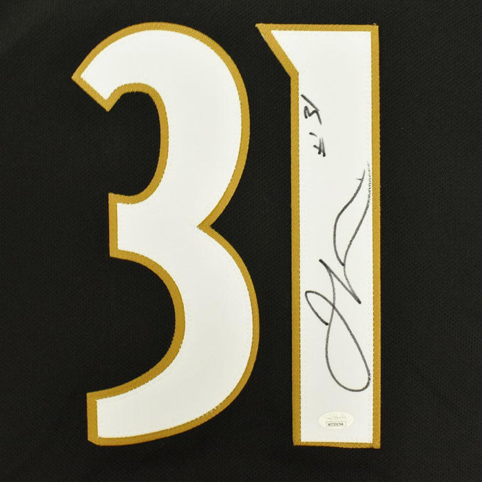 Jamal Lewis Signed Baltimore Pro Black Football Jersey (JSA) - RSA