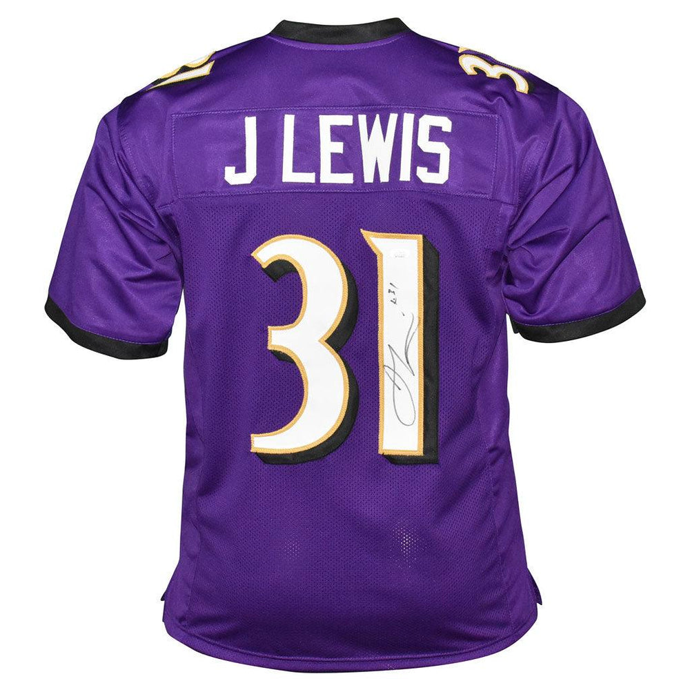 Jamal Lewis Signed Baltimore Pro Purple Football Jersey (JSA) - RSA
