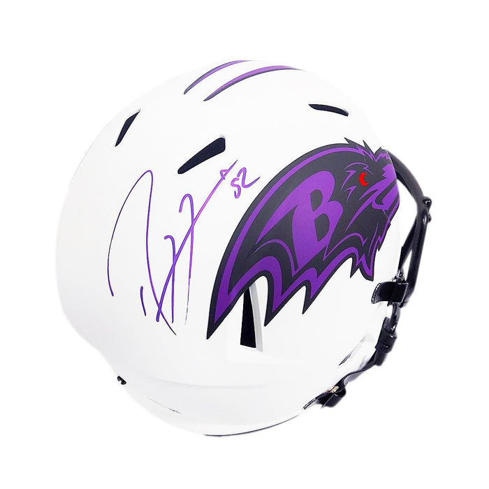 Ray Lewis Signed Baltimore Ravens Lunar Eclipse Speed Full-Size Replica Football Helmet (Beckett) - RSA