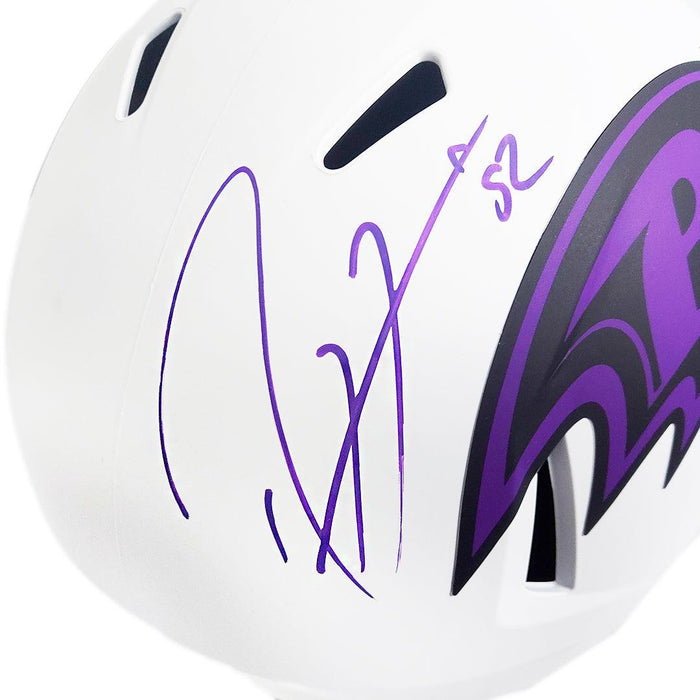 Ray Lewis Signed Baltimore Ravens Lunar Eclipse Speed Full-Size Replica Football Helmet (Beckett) - RSA