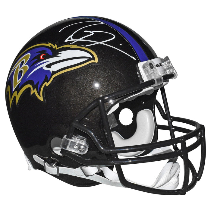 Ray Lewis Signed Baltimore Ravens Authentic Full-Size Black Football Helmet (JSA) - RSA