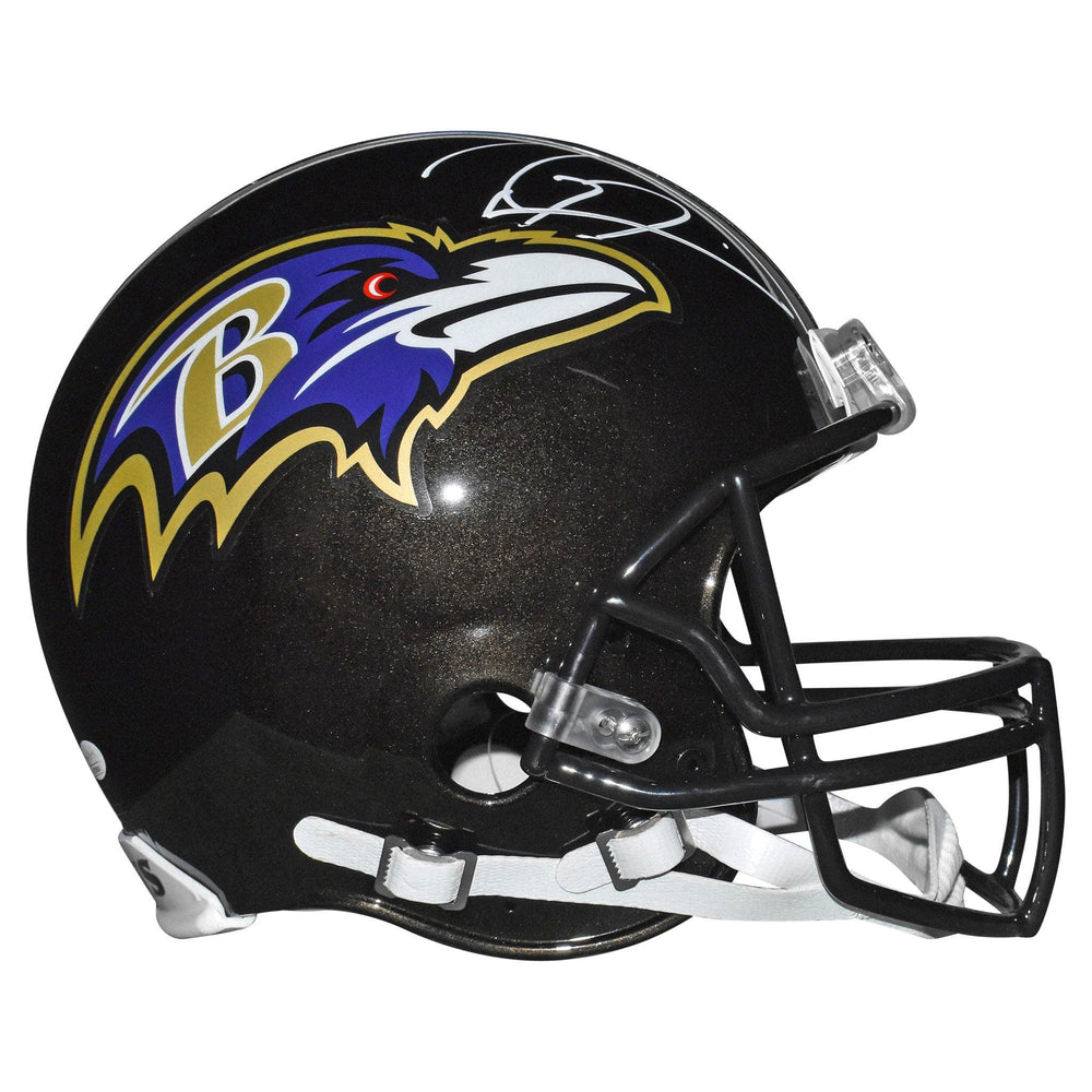 Ray Lewis Signed Baltimore Ravens Authentic Full-Size Black Football Helmet (JSA) - RSA