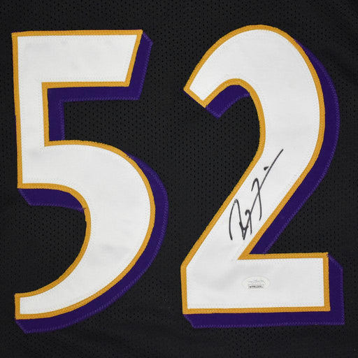 Ray Lewis Signed R. Lewis Baltimore Pro Black Football Jersey (JSA) - RSA