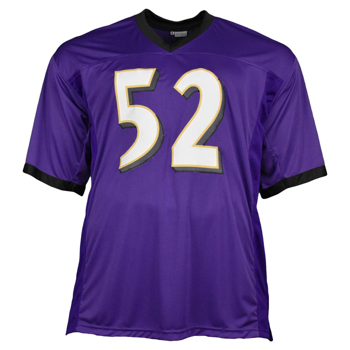 Ray Lewis Signed Pro-Edition Purple Football Jersey (JSA) - RSA