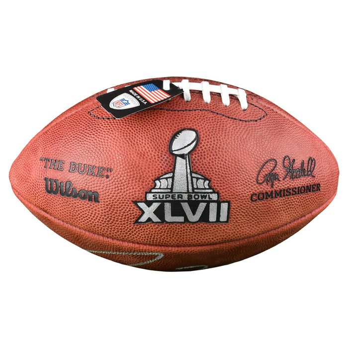 Ray Lewis Signed Super Bowl XLVII Authentic Wilson The Duke Leather NFL Football (JSA) - RSA