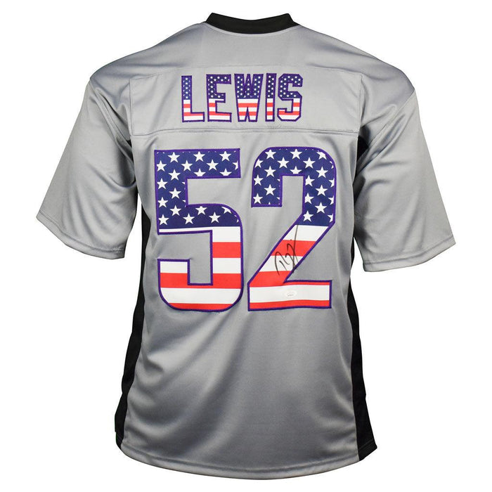 Ray Lewis Signed USA Flag Football Jersey (JSA) - RSA