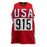 Carl Lewis Olympic-Style USA jersey (JSA) - RSA