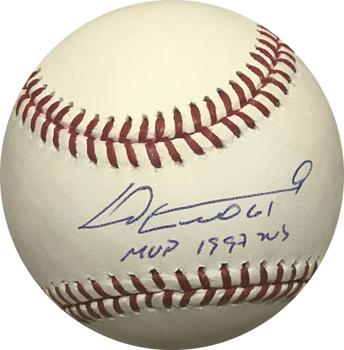 Livan Hernandez Autographed Official Major League Baseball (JSA) World Series MVP 97 Inscription! - RSA