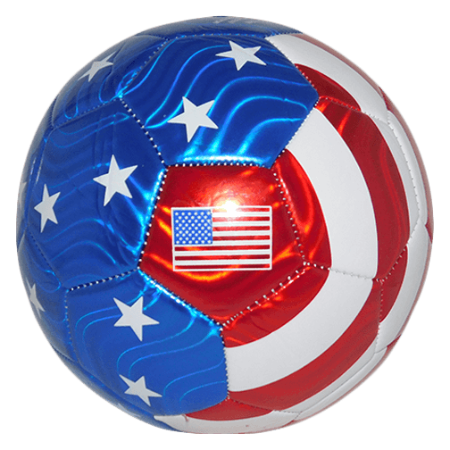 Carli Lloyd Autographed USA Flag Soccer Ball Inscribed 2X WC Champs JSA - RSA