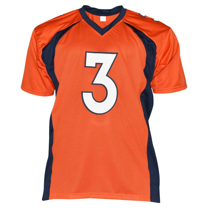 Drew Lock Signed Denver Pro Orange Football Jersey (Beckett) - RSA