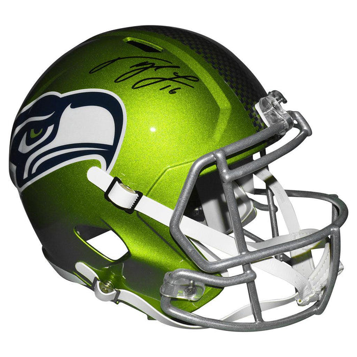 Tyler Lockett Signed Seattle Seahawks Flash Speed Full-Size Replica Football Helmet (JSA) - RSA