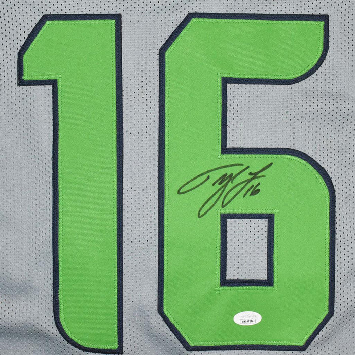 Tyler Lockett Signed Seattle Grey Football Jersey (JSA) - RSA