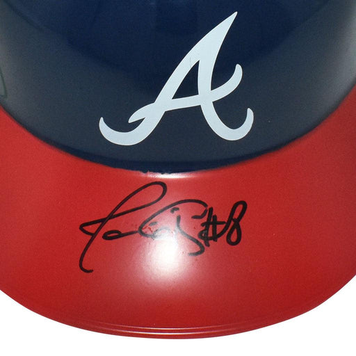 Javy Lopez Signed Atlanta Braves Souvenir MLB Baseball Batting Helmet (JSA) - RSA