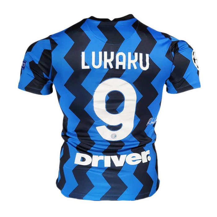 Romelu Lukaku Signed Nike Authentic Inter Milan Home Soccer Jersey (JSA) - RSA
