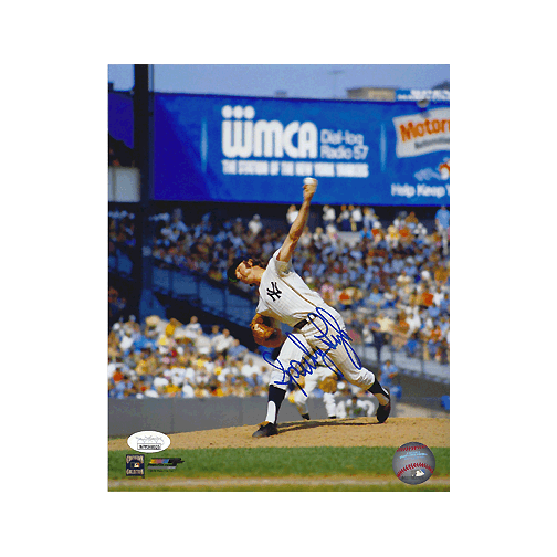 Sparky Lyle Autographed New York Yankees Baseball 8x10 Photo POSE 1 (JSA) - RSA