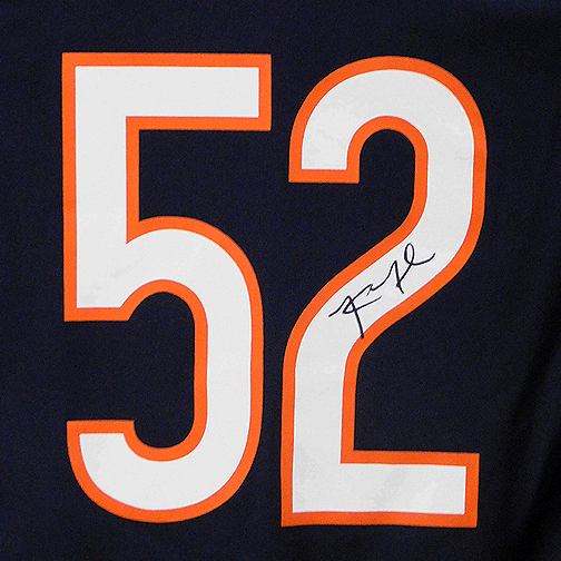 Khalil Mack Signed Authentic NFL Chicago Bears Blue Football Jersey (Beckett) - RSA