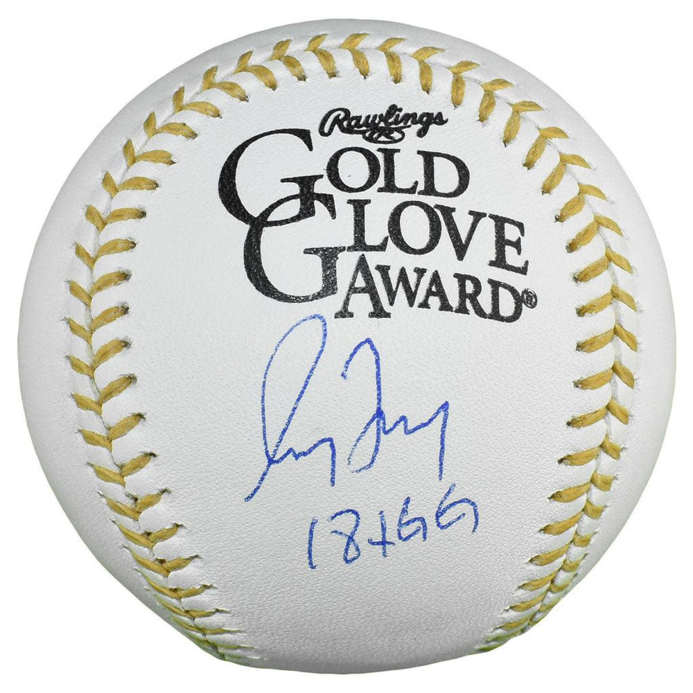 Greg Maddux Signed 18x Gold Glove Inscription Rawlings Official MLB Gold Glove Baseball (Beckett) - RSA
