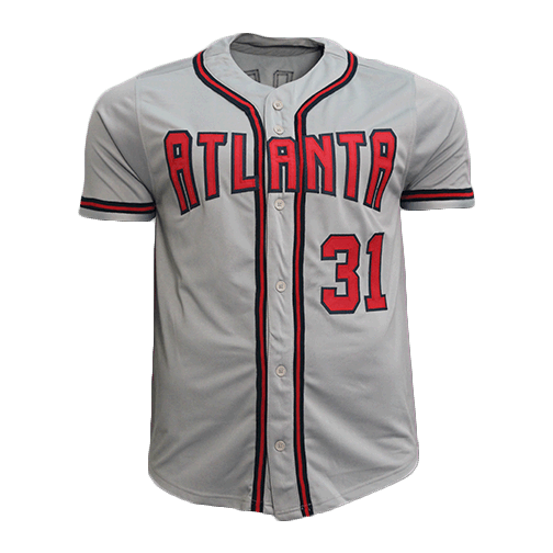 Greg Maddux Autographed Atlanta Limited Edition Pro Style Baseball Jersey Grey (JSA) - RSA