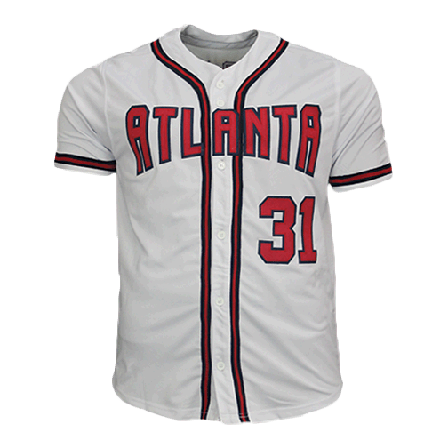 Greg Maddux Autographed Atlanta Limited Edition Pro Style Baseball Jersey White (JSA) - RSA