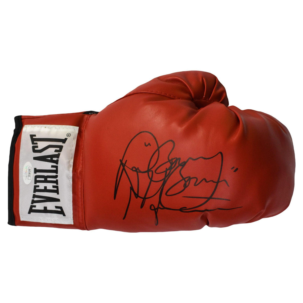 Ray "Boom Boom" Mancini Autographed Boxing Glove Red (JSA) - RSA