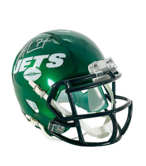 Nick Mangold Signed New York Jets Speed Mini Football Helmet (JSA) - RSA