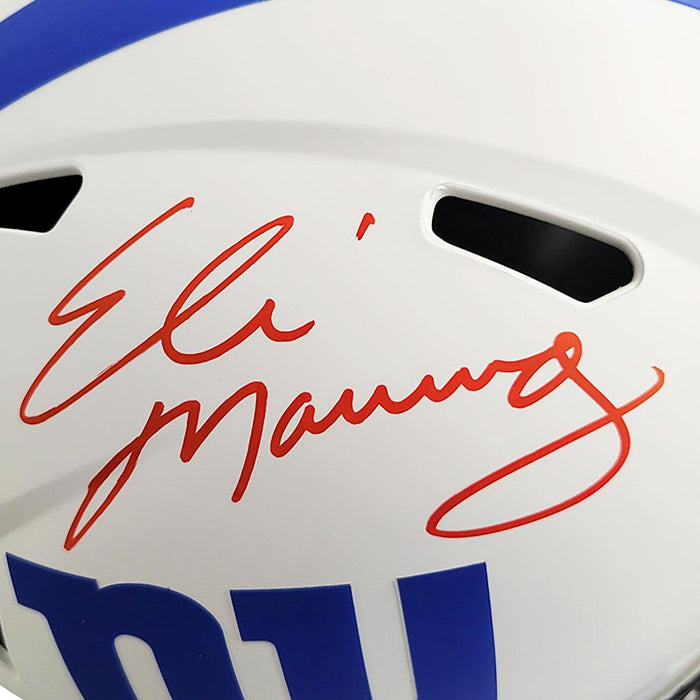 Eli Manning Signed New York Giants Lunar Eclipse Speed Full-Size Replica Football Helmet (Fanatics) - RSA