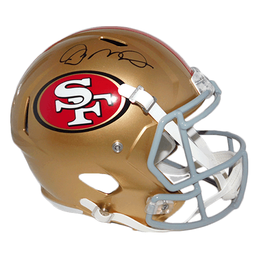 Joe Montana #16 San Francisco 49ers Replica Full-Size Speed Football Helmet (JSA) - RSA