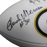 Chuck Mercein Green Bay Packers Autographed Full Size Logo Football (JSA) Ice Bowl Inscription - RSA