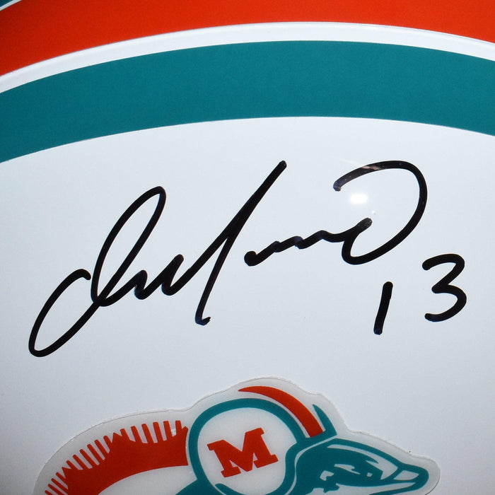 Dan Marino Signed Miami Dolphins Full-Size Replica Throwback Football Helmet (JSA) - RSA