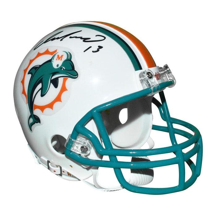 Dan Marino Signed Miami Dolphins Mini Replica White 97-2012 Throwback Football Helmet (JSA) - RSA