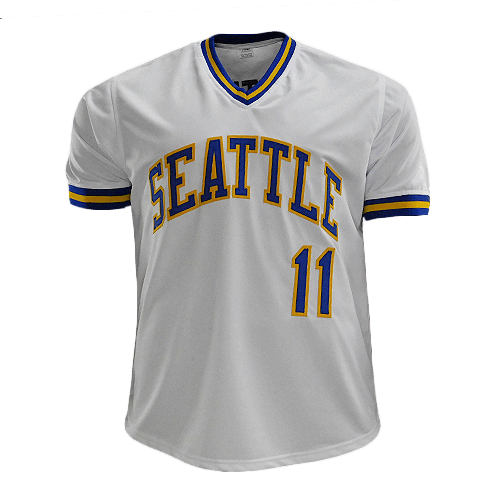 Edgar Martinez Signed "HOF-19" Seattle White Baseball Jersey (JSA) - RSA