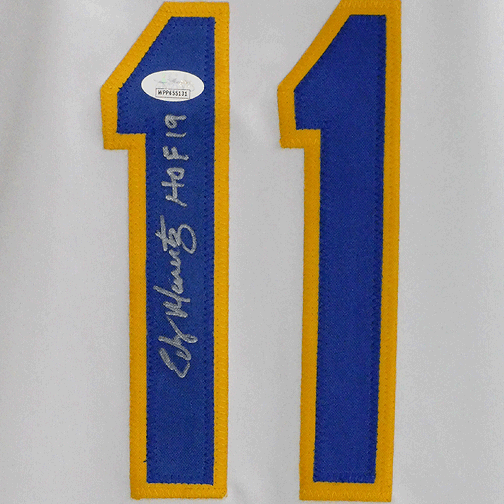 Edgar Martinez Signed "HOF-19" Seattle White Baseball Jersey (JSA) - RSA