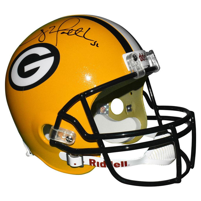 Clay Matthews Signed Green Bay Packers Full-Size Replica Yellow Football Helmet (JSA) - RSA