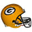 Clay Matthews Signed Green Bay Packers Full-Size Replica Yellow Football Helmet (JSA) - RSA