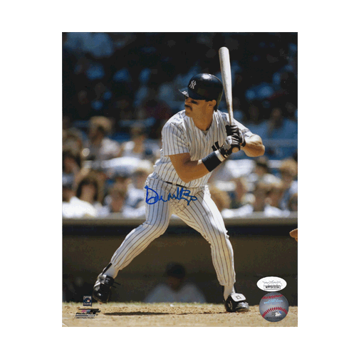 Don Mattingly Autographed New York Yankees Baseball 8x10 Photo POSE 1 (JSA) - RSA