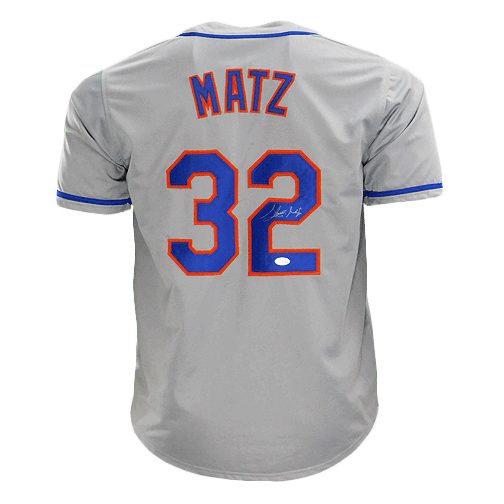 Steven Matz Signed New York Grey Baseball Jersey (JSA) - RSA