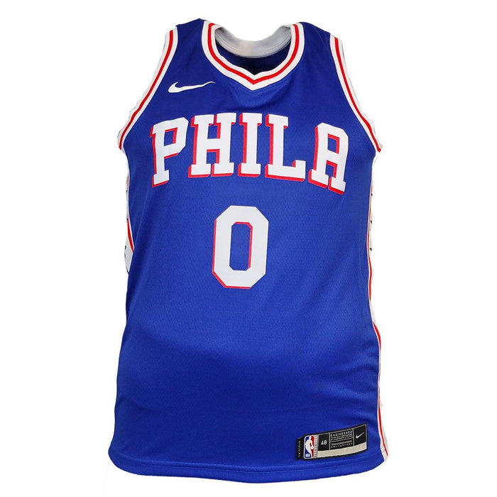 Tyrese Maxey Signed Blue Icon Nike Swingman 76ers Jersey (Fanatics) - RSA