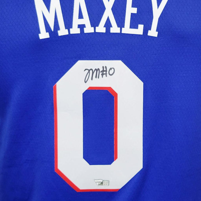 Tyrese Maxey Signed Blue Icon Nike Swingman 76ers Jersey (Fanatics) - RSA