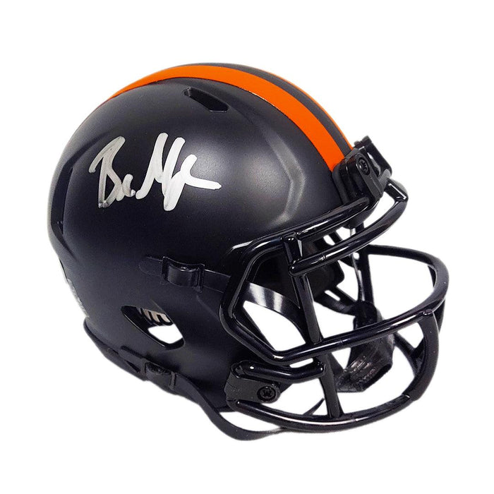 Baker Mayfield Signed Cleveland Browns Eclipse Speed Mini Football Helmet (Beckett) - RSA
