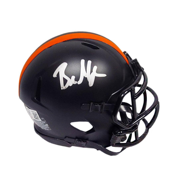 Baker Mayfield Signed Cleveland Browns Eclipse Speed Mini Football Helmet (Beckett) - RSA