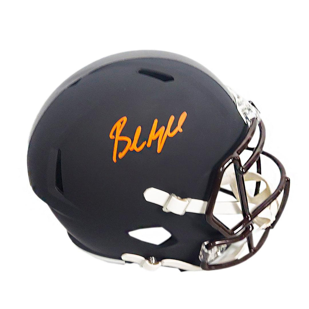 Baker Mayfield Signed Cleveland Browns Flat Black Speed FullSize Repl