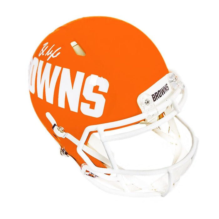 Baker Mayfield Signed Cleveland Browns AMP Speed Full-Size Replica Football Helmet (Beckett) - RSA