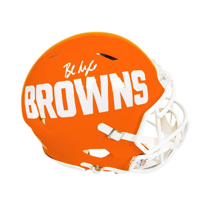 Baker Mayfield Signed Cleveland Browns AMP Speed Full-Size Replica Football Helmet (Beckett) - RSA