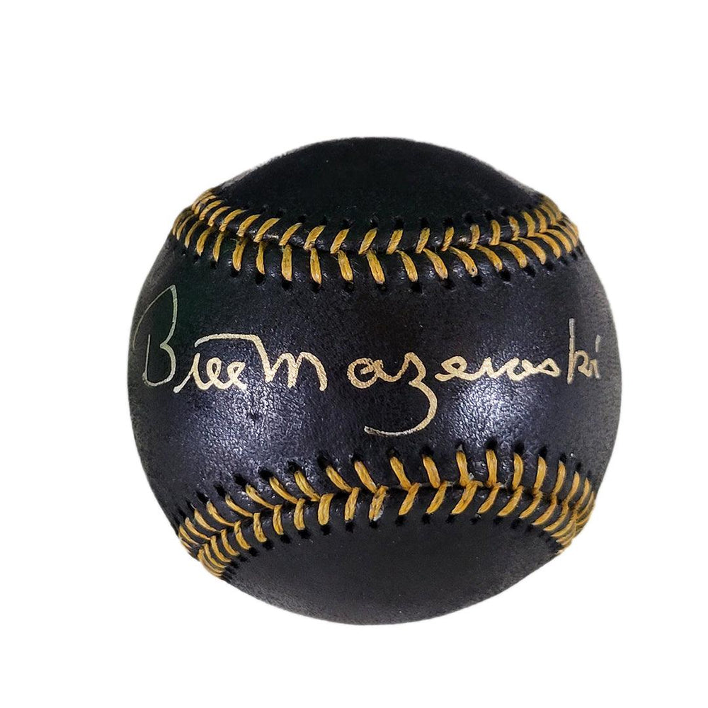 Bill Mazeroski Signed Rawlings Official MLB Black & Gold Baseball (JSA) - RSA